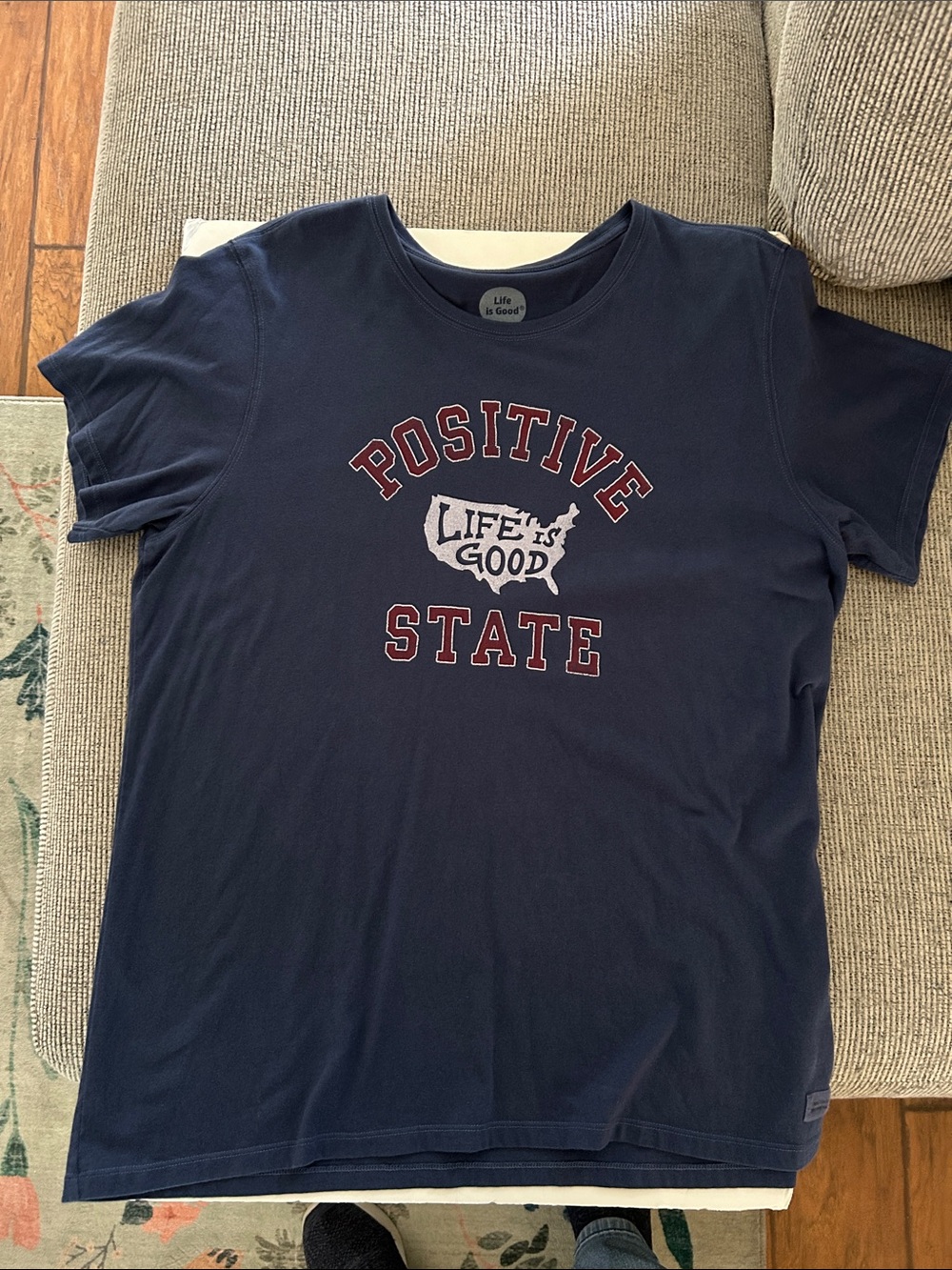 ❌LAST CALL❌ Life is Good Graphic Tee shirt positive state of mind cotton XXL - Picture 9 of 9
